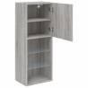 Stylish TV Cabinet with LED Lights - Grey Sonoma 40.5x30x102 cm