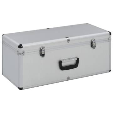 Storage Cases 2 pcs Silver Aluminium - Organize with Style