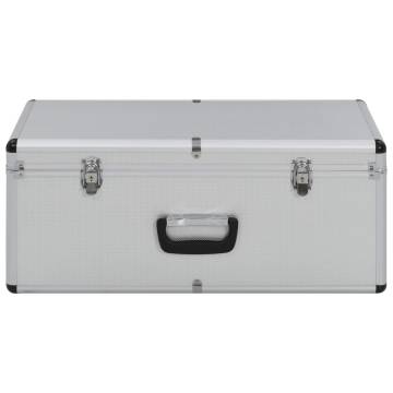 Storage Cases 2 pcs Silver Aluminium - Organize with Style