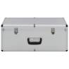 Storage Cases 2 pcs Silver Aluminium - Organize with Style