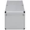 Storage Cases 2 pcs Silver Aluminium - Organize with Style