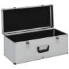 Storage Cases 2 pcs Silver Aluminium - Organize with Style