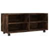 TV Cabinet with Castors - Smoked Oak | Stylish & Practical