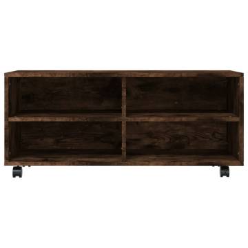 TV Cabinet with Castors - Smoked Oak | Stylish & Practical