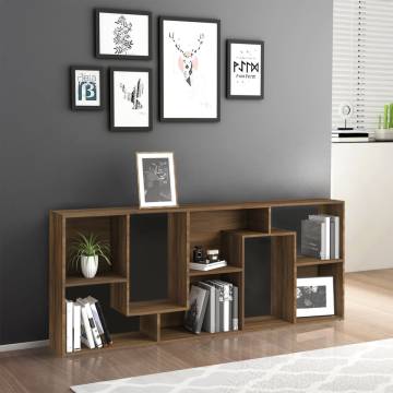 Brown Oak Book Cabinet - Modern Storage Solution | Hipo Market