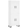 Stylish Highboard White 69.5x34x180 cm | HipoMarket