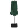 Double-Head Parasol with LEDs Green - Shade & Style (449x245 cm)