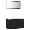 Stylish Black Bathroom Furniture Set - Modern & Elegant