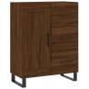 Stylish Highboard Brown Oak - 69.5x34x180 cm | HipoMarket