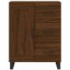 Stylish Highboard Brown Oak - 69.5x34x180 cm | HipoMarket