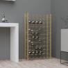 Gold Metal Wine Rack for 72 Bottles - Stylish Storage