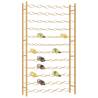 Gold Metal Wine Rack for 72 Bottles - Stylish Storage