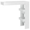 High Gloss White Wall Bar Table - Stylish Storage | HipoMarket