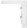 High Gloss White Wall Bar Table - Stylish Storage | HipoMarket