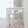 High Gloss White Wall Bar Table - Stylish Storage | HipoMarket