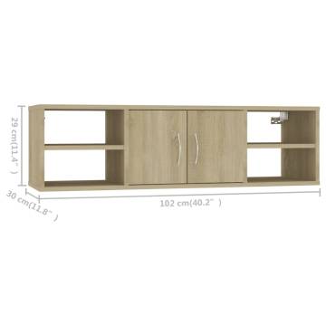 Wall Shelf Sonoma Oak - Stylish Storage Solution | Hipo Market