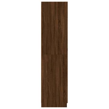 Brown Oak Wardrobe 90x50x200 cm - Stylish Storage Solution