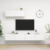 TV Cabinets 3 pcs White Engineered Wood Colour white Quantity in Package 3 Width 100 cm 