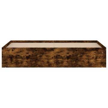 Smoked Oak Bed Frame 180x200 cm Super King Size | HiPo Market