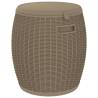 4-in-1 Garden Storage Box - Light Brown Polypropylene