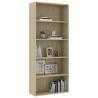 5-Tier Book Cabinet in Sonoma Oak - Modern & Stylish Design