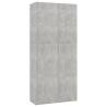 Shoe Cabinet Concrete Grey 80x35.5x180 cm | Hipomarket