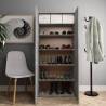 Shoe Cabinet Concrete Grey 80x35.5x180 cm | Hipomarket