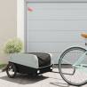 Bike Trailer Black and Grey 45 kg Iron Colour grey Size 126 x 63 x 50 cm 