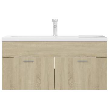 Sink Cabinet with Built-in Basin - Sonoma Oak | HipoMarket