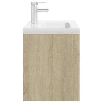 Sink Cabinet with Built-in Basin - Sonoma Oak | HipoMarket