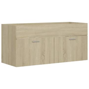 Sink Cabinet with Built-in Basin - Sonoma Oak | HipoMarket