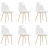 Transparent PET Dining Chairs - Set of 6 for Modern Interiors