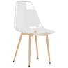 Transparent PET Dining Chairs - Set of 6 for Modern Interiors