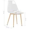 Transparent PET Dining Chairs - Set of 6 for Modern Interiors