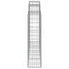 Arched Gabion Baskets - 12 pcs Galvanised Iron | HipoMarket