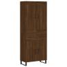 Elegant Highboard in Brown Oak - 69.5x34x180 cm | HipoMarket