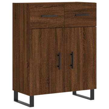 Elegant Highboard in Brown Oak - 69.5x34x180 cm | HipoMarket