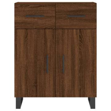 Elegant Highboard in Brown Oak - 69.5x34x180 cm | HipoMarket