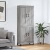 Highboard Grey Sonoma 69.5x34x180 cm Engineered Wood Colour grey sonoma Quantity in Package 1 Model 2 wood doors 