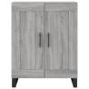 Stylish Highboard Grey Sonoma - 69.5x34x180 cm Engineered Wood