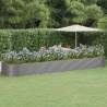 Garden Raised Bed Powder-coated Steel 584x140x68 cm Grey Colour grey Size 584 x 140 x 68 cm Quantity in Package 1 