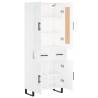 Stylish Highboard White 69.5x34x180 cm - Hipomarket