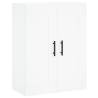 Stylish Highboard White 69.5x34x180 cm - Hipomarket