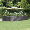 Garden Raised Bed Anthracite 367x140x68 cm Powder-coated Steel Colour anthracite Size 367 x 140 x 68 cm Quantity in Package 1 