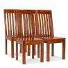 Dining Chairs 4 pcs Solid Wood with Sheesham Finish Modern Quantity in Package 4 