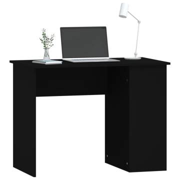 Sleek Black Desk 100x55x75 cm - Engineered Wood | HipoMarket