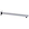 Shower Support Arm Square Stainless Steel 201 Silver 40 cm Colour silver Size 40 cm 