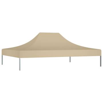 Beige Party Tent Roof 4.5x3 m - Durable & Weather Resistant