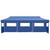 Folding Pop-up Party Tent 3x9m Blue with 5 Sidewalls