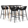 5 Piece Bar Set Black Colour black Number of 4 